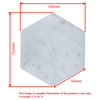 6" Hexagon Carrara Italian Marble Venato Carrera White Tile Polished, 100 piece