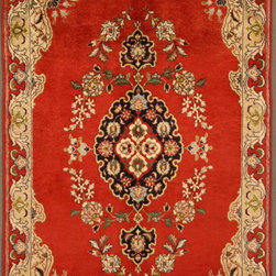 Persian Tabriz rug 3'5 X 5' - Area Rugs