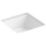 Kohler - Kohler Verticyl Square Undermount Bathroom Sink, White - Embrace a sophisticated look with Verticyl, featuring vertical sides for a deep, geometric basin. An undermount installation allows this sink to seamlessly integrate into your bath or powder room design.