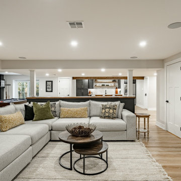 Chester Springs Basement Remodel | Full Wet Bar, Game Room & Entertainment Suit