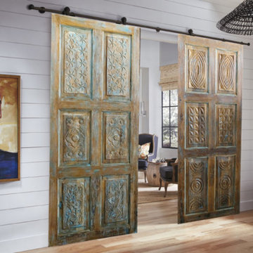 Artisan Carved Custom Barn Doors