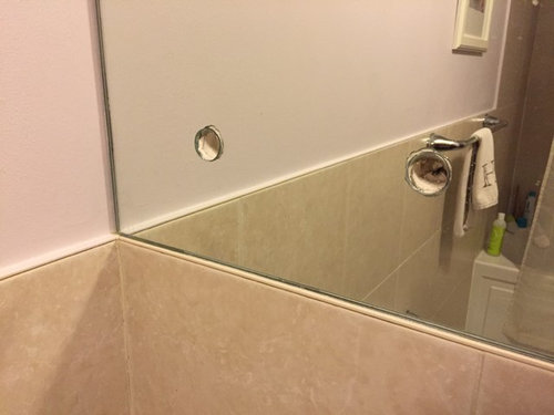 Ideas For Repairing Mirrors In Our Bathrooms We Love The Full Wall Mirrors And Really Don T Like Idea Of Taking Them Down Replacing That Just Seems A Waste An Otherwise Perfectly