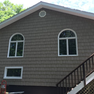 Pound Ridge 9" Rough Split cedar impressions.