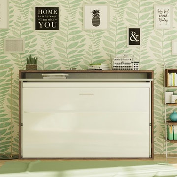 Genio T Twin Wall Bed with Desk