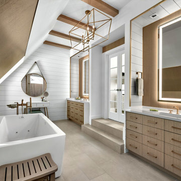 Modern Sanctuary Bath Renovation | Hinsdale, IL