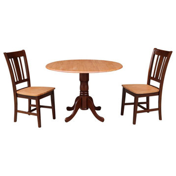 Dual Drop Leaf Table With 2 San Remo Chairs
