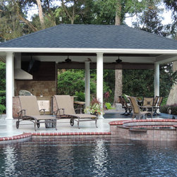 outdoor kitchen under pavillion - Outdoor Kitchen Appliances