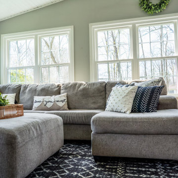 Living Room Double Hung Bright Space