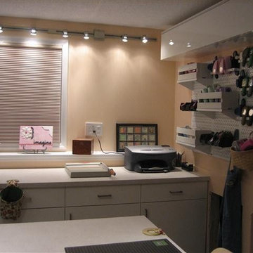 Wall Control being used in a very nice craft area. | DIY & Craft Storage | Pinte