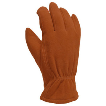 True Grip 8791-26 Winter Full Suede Deerskin Glove w/ Shirred Wrist, Medium