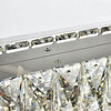 Elegant Lighting Monroe LED Wall Sconce, Chrome, 32.00 (Length)