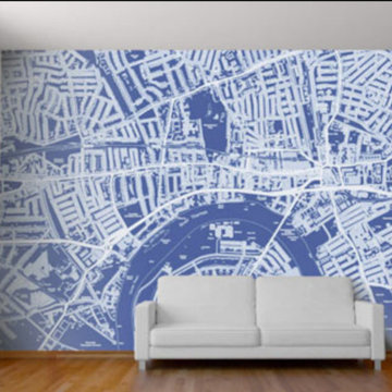 We Hang / World Map Murals / We Can Frame in wood or metal