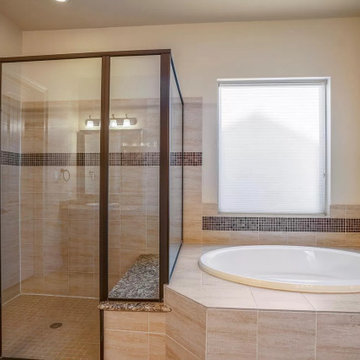 Bathroom Remodeling Service in Houston ( Walk-in shower with drop in bathtub)
