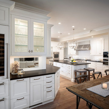 Newport Beach White Traditional Kitchen