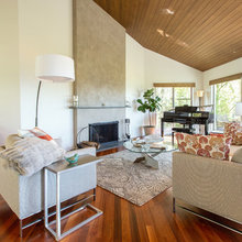 fireplace living room layout
