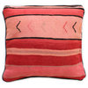 Pink Striped Moroccan Pillow