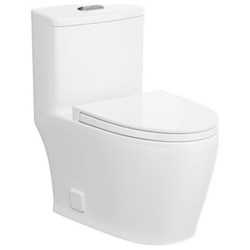 Eviva Zion 1-Piece Toilet, White