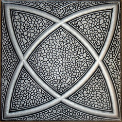 R 13 Styrofoam Ceiling Tile 20x20 - Antique Silver - Ceiling Tile