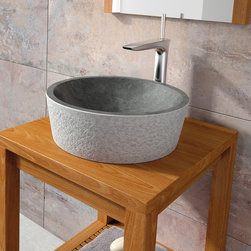 Stone Dual Black Luxury Natural Stone Sink - Bathroom Sinks