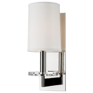 Chelsea 1-Light Wall Sconce, Polished Nickel