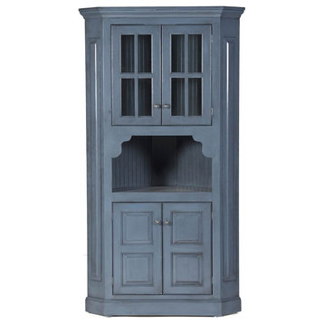 Corner Accent Console Cabinet (Tempting Turquoise)