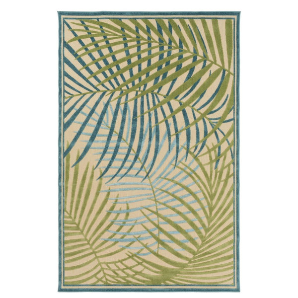 Surya Portera PRT-1064 Area Rug, Blue/Green, 7'10