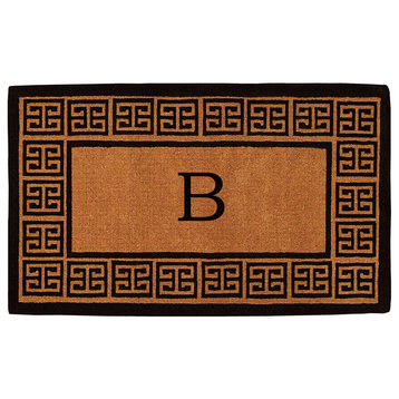 The Grecian Monogram Doormat, Extra-Thick 3'x6', Letter B
