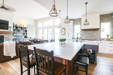 Transitional dining room photo in Other
