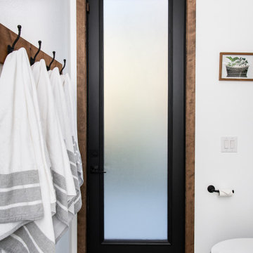 Frosted Glass External Door