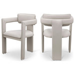 Meridian Furniture - Brenda Upholstered Dining Chair, Taupe, Vegan Leather, Set of 2 - Indulge in the allure of the Taupe Vegan Leather Brenda Dining Chair by Meridian Furniture. Its captivating design and luxurious finish elevate any space with effortless elegance. Crafted with precision and durability in mind, this stunning piece becomes the focal point of gatherings, fostering moments of connection and warmth. Embrace sophistication and style with the Brenda Dining Chair, a testament to exquisite taste and timeless beauty.