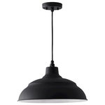 Capital Lighting - Capital Lighting RLM Large Outdoor Hanging Warehouse Reflector, Black - Part of the RLM Collection