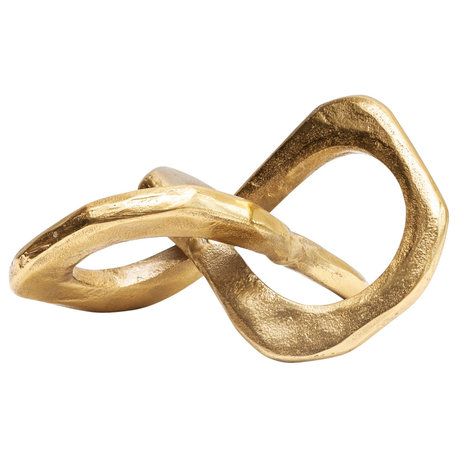 Gold Abstract Metal Figurine