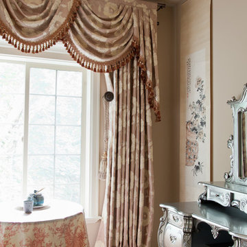 Valance curtains with swags and tails by celuce.com
