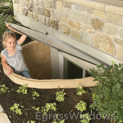 Basement Egress Window Kit in Tan - Windows And Doors