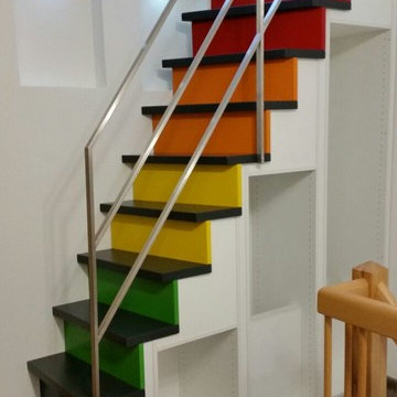 Treppenschrank als Stauraumlösung