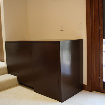 Wenge bedroom and bathroom cabinetry