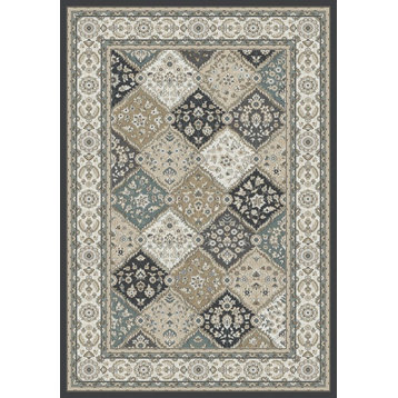 Yazd 8471-910 Area Rug, Gray And Ivory, 2'x7'7" Runner