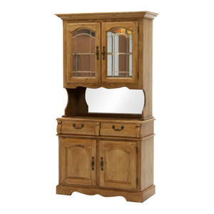 Broyhill Attic Heirlooms China Hutch In Natural Oak Traditional