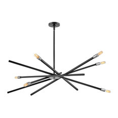 Hinkley Archer 6-Light Chandelier, Satin Black