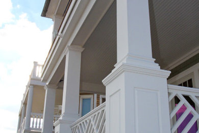 Transitional exterior home idea in Philadelphia