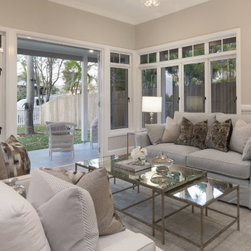 White Aluminium Casement Windows with fixed windows above them - Windows