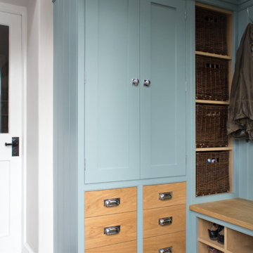 Culshaw modular Boot room in Oval Room Blue