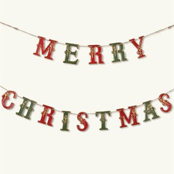 Merry Christmas Banner - Holiday Accents And Figurines