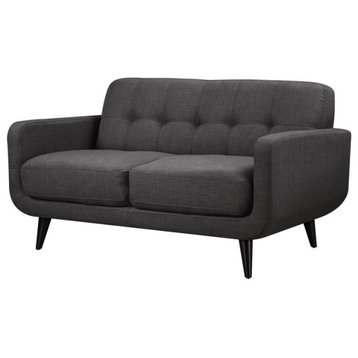 Picket House Furnishings Hailey Loveseat in Charcoal