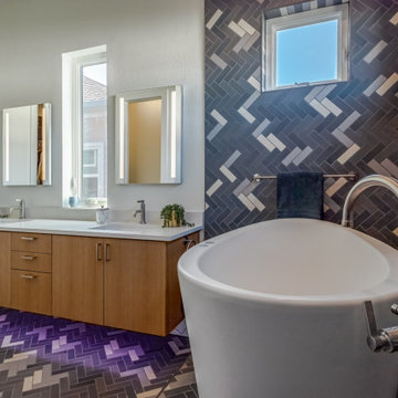 Serene Retreat: Revitalizing Boldness in Bathroom Design
