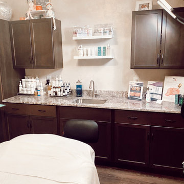 Aesthetician Office Granite countertops
