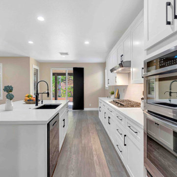 Bright and Balanced: Modern White Kitchen Remodel in Corona