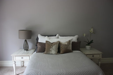 Trendy bedroom photo in Boston