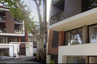 Inspiration for a mid-sized contemporary home design remodel in Other
