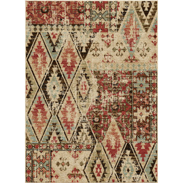 American Destination Tucson Multi Lodge Area Rug, 5'3"x7'3"